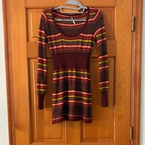 Free People Multicolor Striped Dress